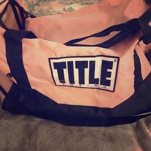 Title boxing gym bag